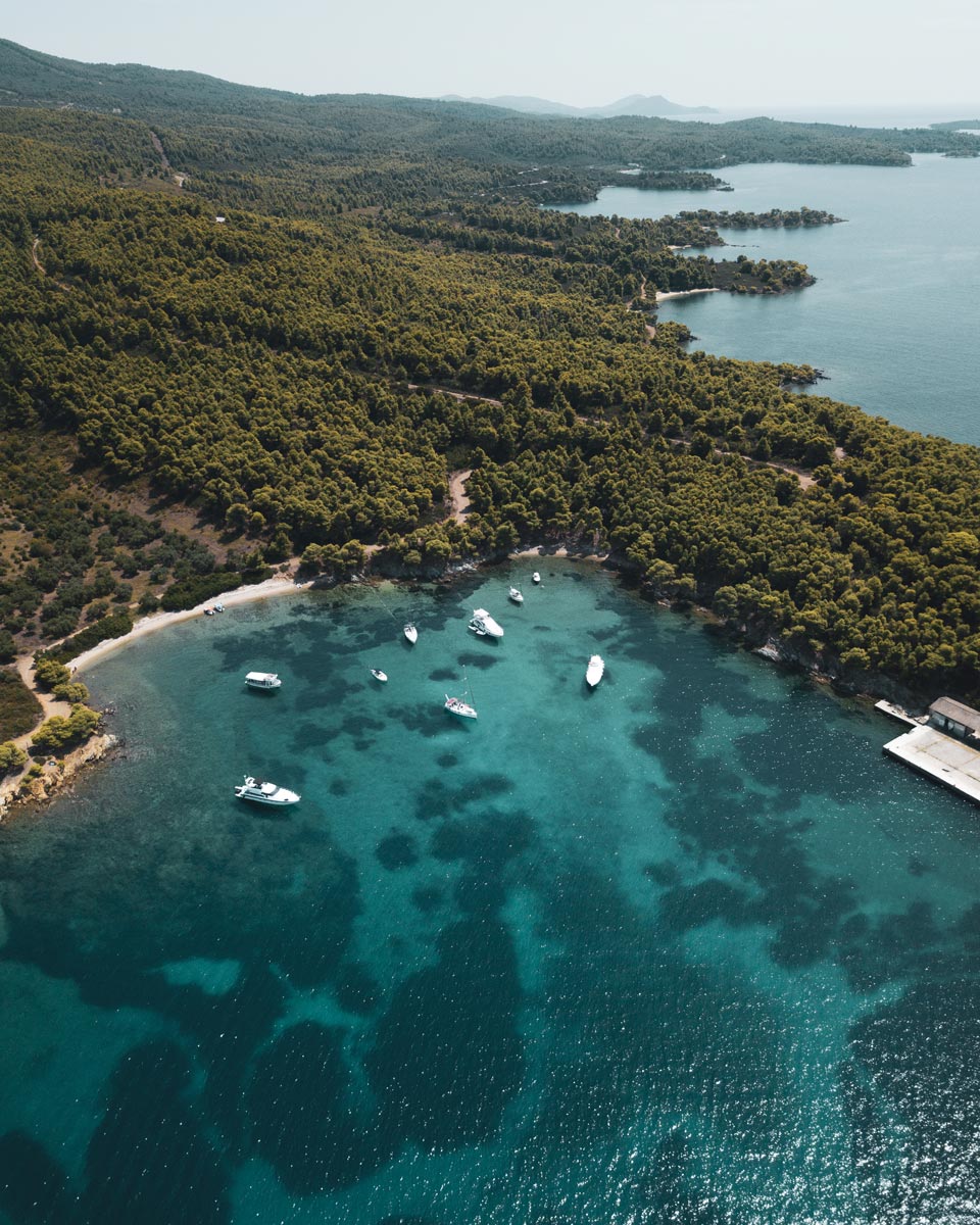 Aerial view in Halkidiki
