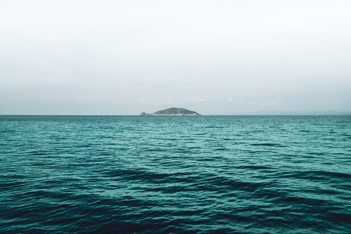 Kelifos island in Halkidiki