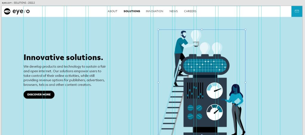 eyeo Solutions page