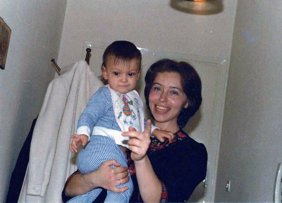 Paul & Mum having a blast.