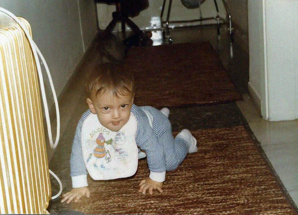 Paul being a cheeky monkey