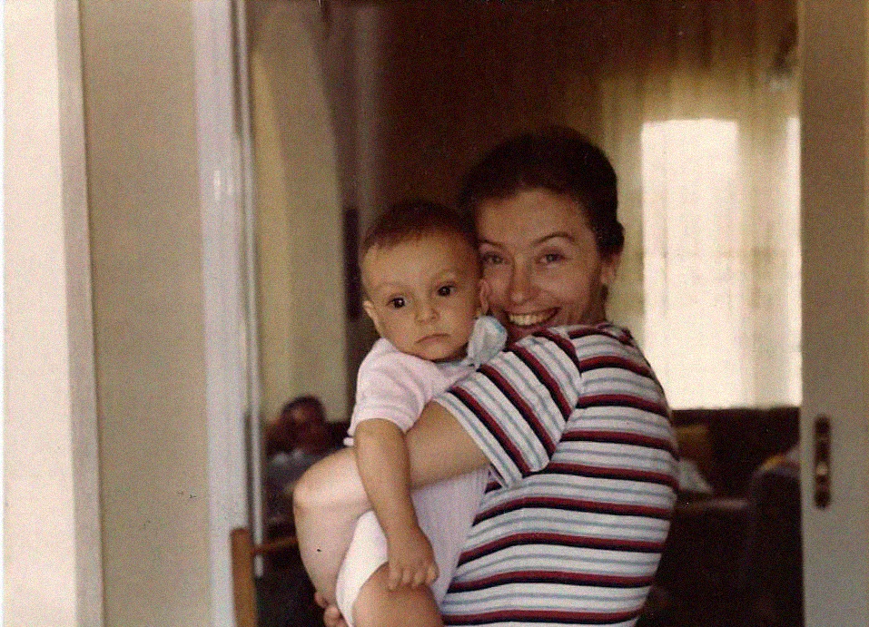 Paul & Mum hugging.