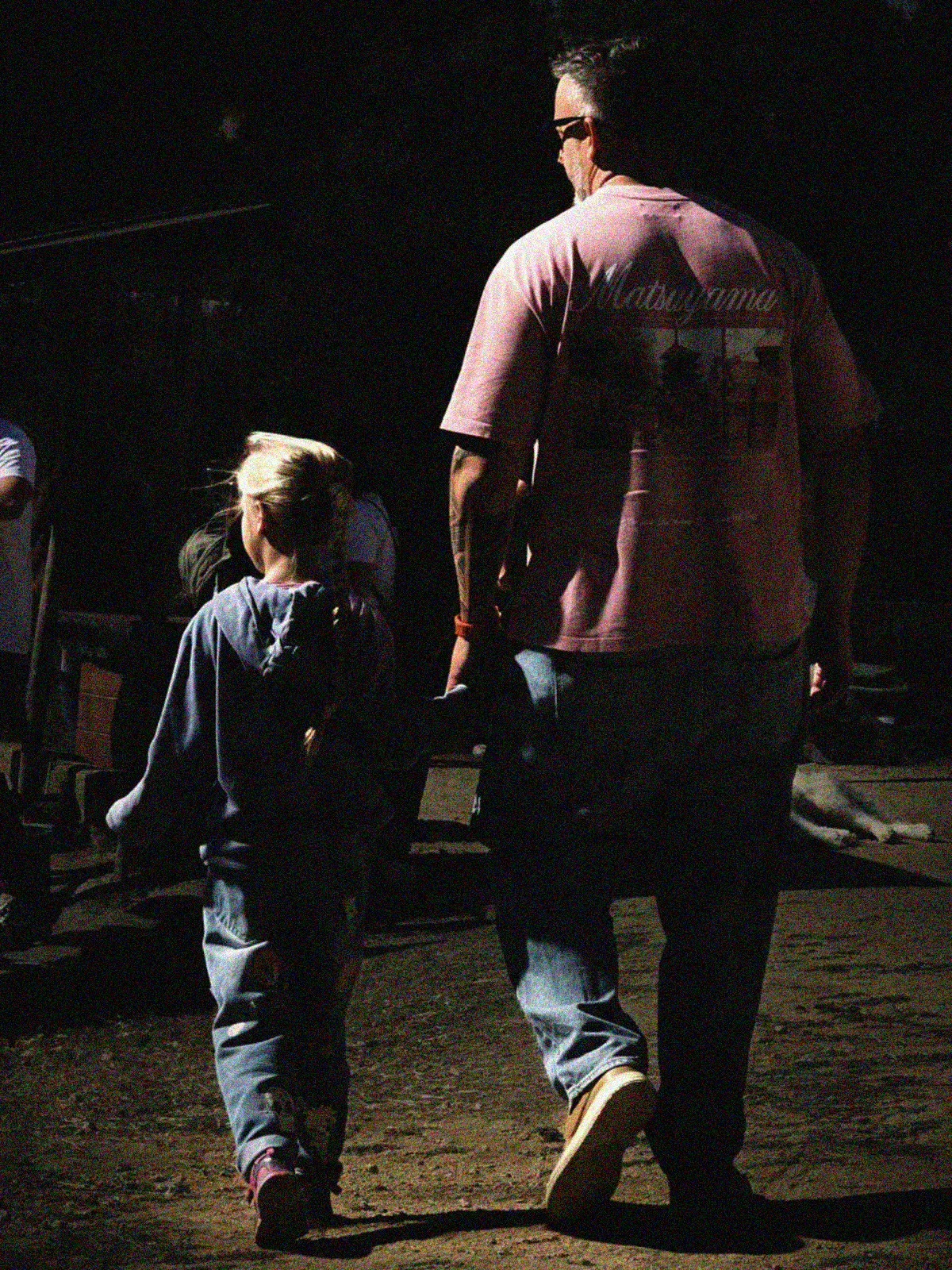 Paul & Melina strolling.