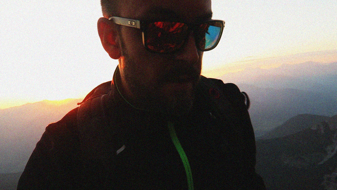 Paul at the top of Serles peak.
